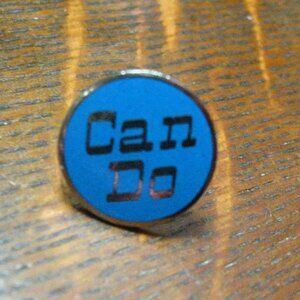 Can Do Positive Attitude Vintage Lapel Pin Tie Tack